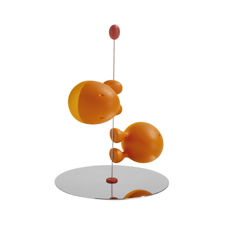 Picture of Alessi, Lilliput, salt and pepper set, orange, Stefano Giovannoni, 1993