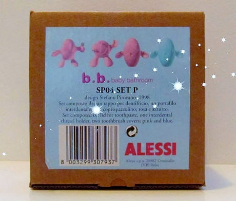 Picture of Alessi, gift box Otto, Rondo and Sden, pink and light blue, Stefano Pirovano, 1998