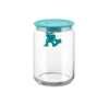 Picture of Alessi, Gianni, a little man holding on tight, kitchen container, small, light blue turquoise, Mattia Di Rosa, 1994