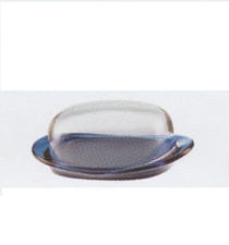 Picture of Guzzini, Feeling butter dish, transparent and deep blue, by  Robin Levien