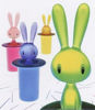 Picture of Alessi, Magic Bunny, toothpick holder, green, Stefano Giovannoni, 1998