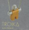 Picture of Troika, Jumper, keyring, golden yellow body and aluminium, Indigo design group