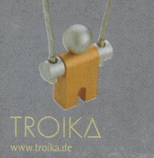 Picture of Troika, Jumper, keyring, golden yellow body and aluminium, Indigo design group