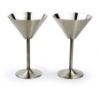 Picture of Danesco, "Martini for two" cocktail glasses with olive forks, stainless steel, Steel-function of Scandinavia 