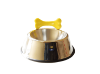 Picture of SKS Design, Doggy's Dinner dog bowl, steel and yellow resin, Abels